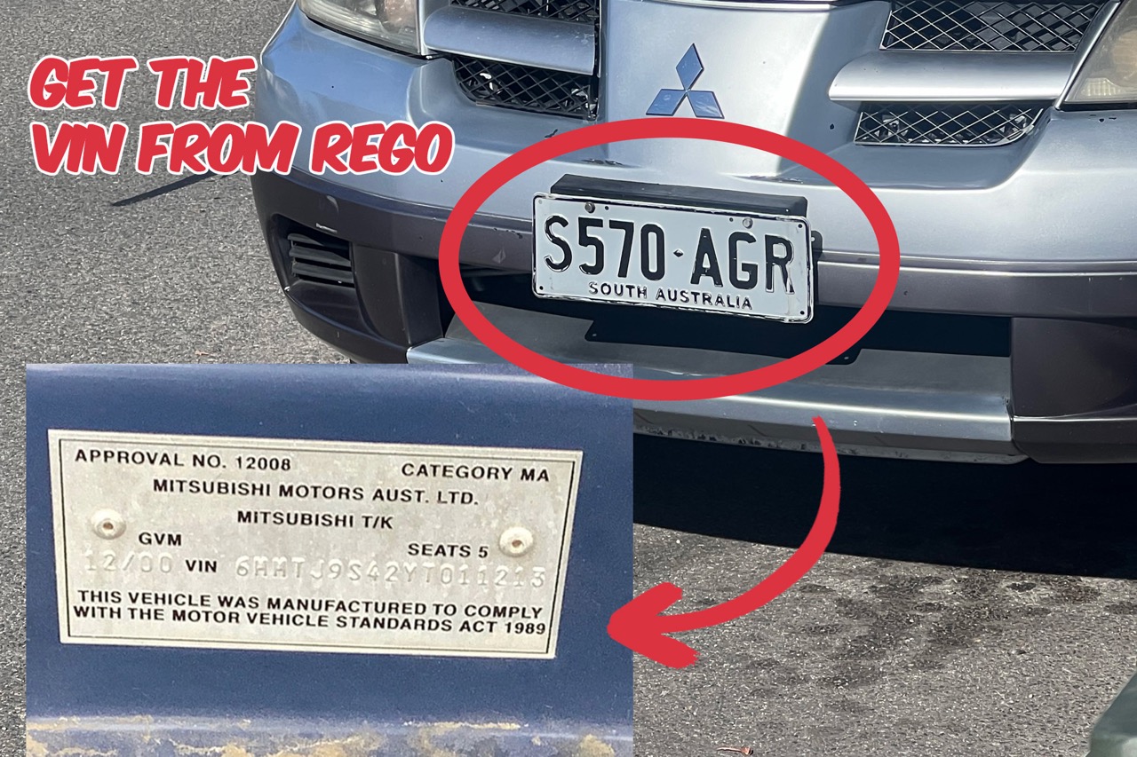 Free ways to get the VIN from Rego number