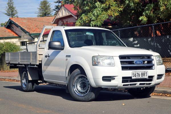 2008 Ford Ranger PJ 07 Upgrade XL (4x2) White 5 Speed Manual