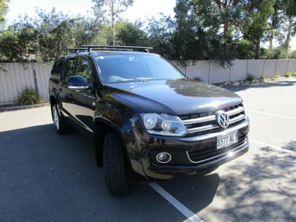 2011 Volkswagen Amarok 2H MY12 TDI400 Highline (4x4) Black 6 Speed Manual Dual Cab