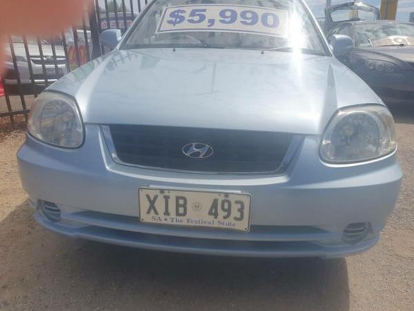 2005 Hyundai Accent LC MY04 GL Blue 4 Speed Automatic