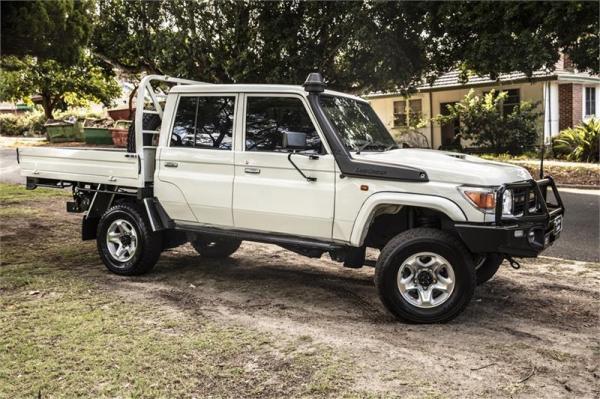 2017 TOYOTA LANDCRUISER DOUBLE C CHAS WORKMATE (4x4) LC70 VDJ79R MY17