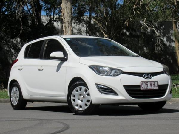 2014 Hyundai i20 PB MY15 Active White 4 Speed Automatic