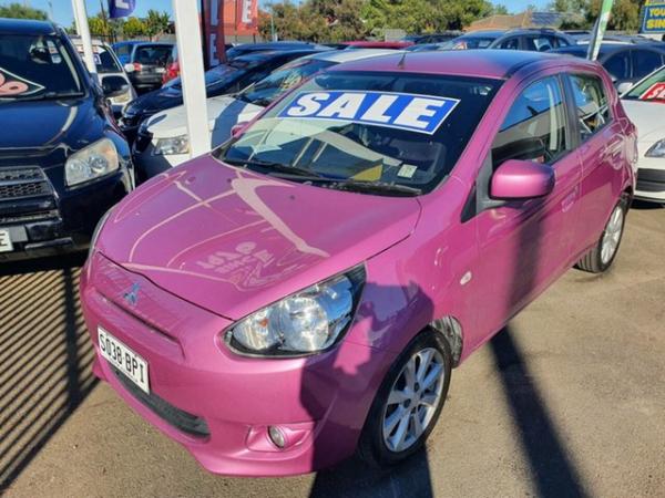 2013 Mitsubishi Mirage LA MY14 ES Red 5 Speed Manual